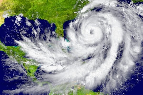 hurricane near the east coast of united states